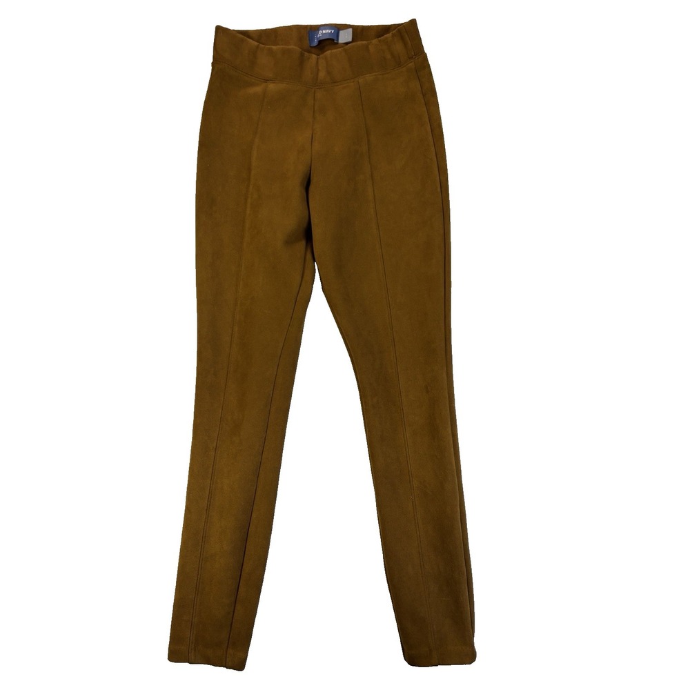 Old Navy Women's Small Brown Stevie Suede Slim Pants Indie Sleeze Sexy Baddie